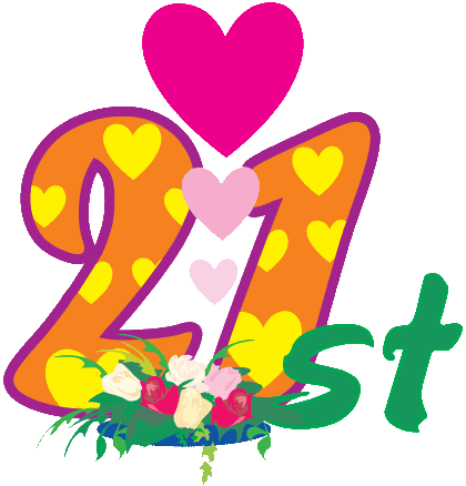 21st anniversary clip art.