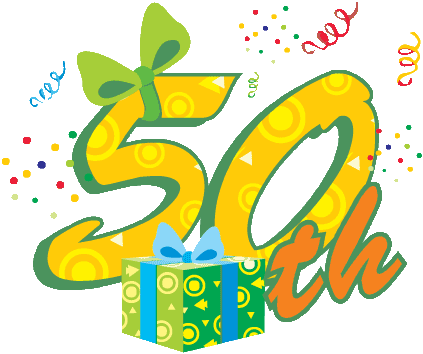 fiftieth anniversary clipart