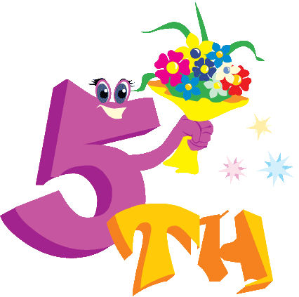 5th anniversary clipart.