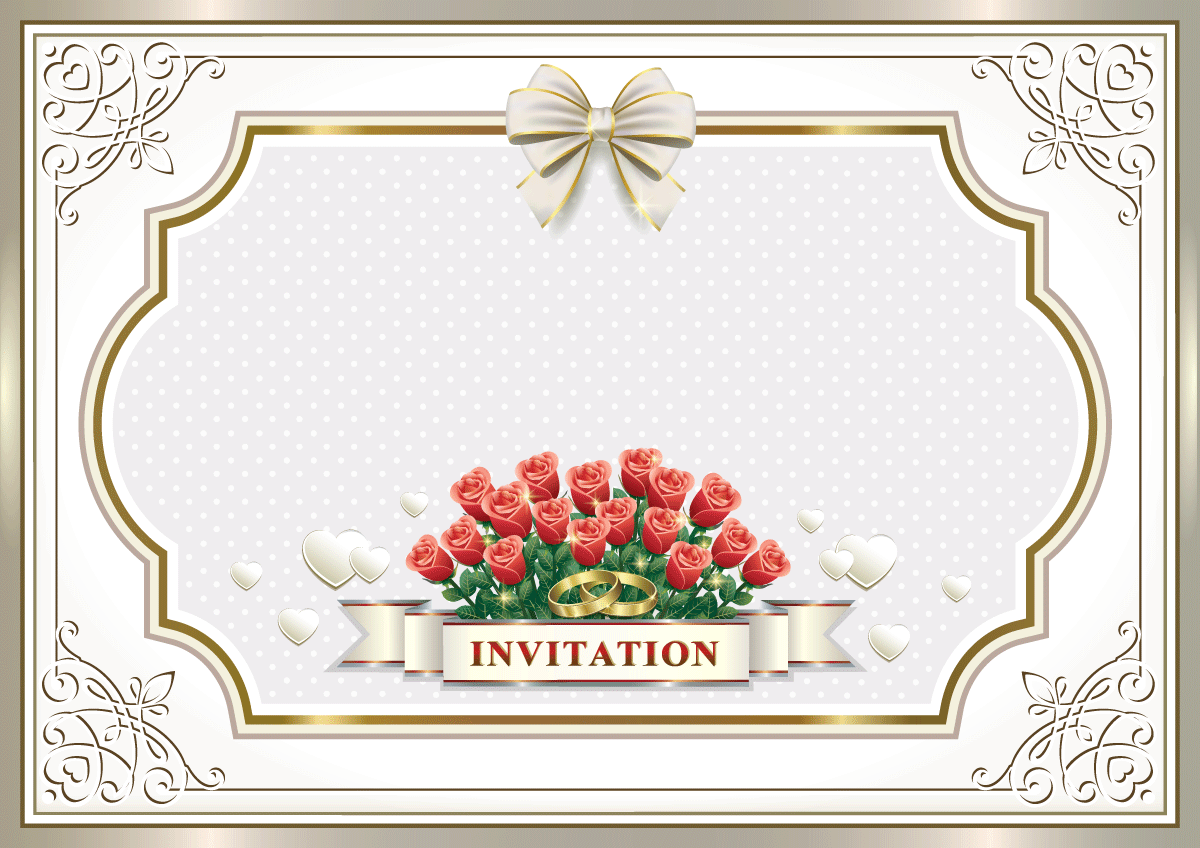 formal anniversary invitation.