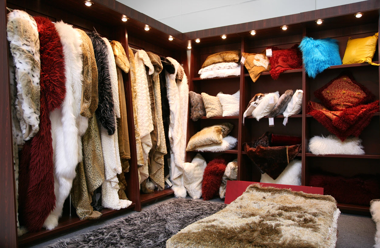 faux fur closet