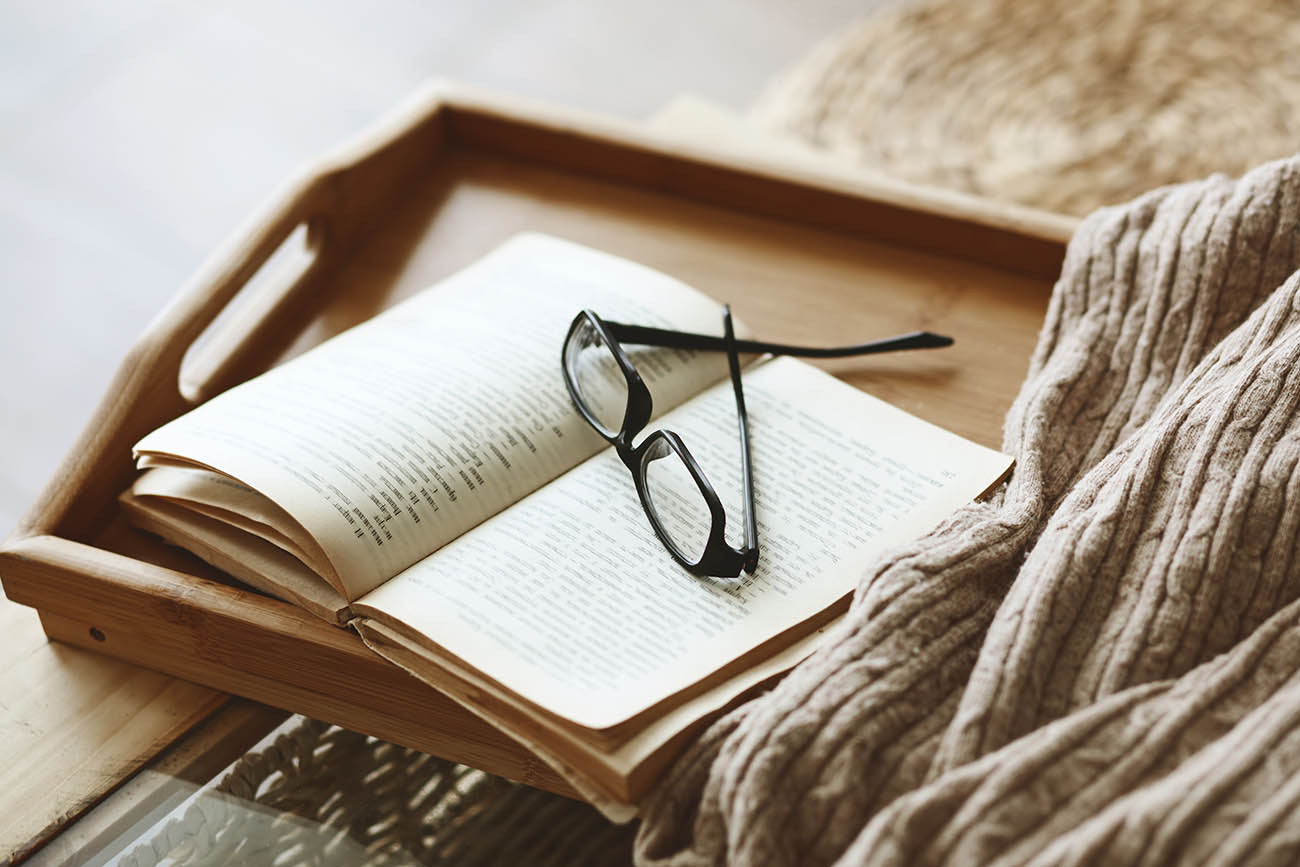 Book and sweaters