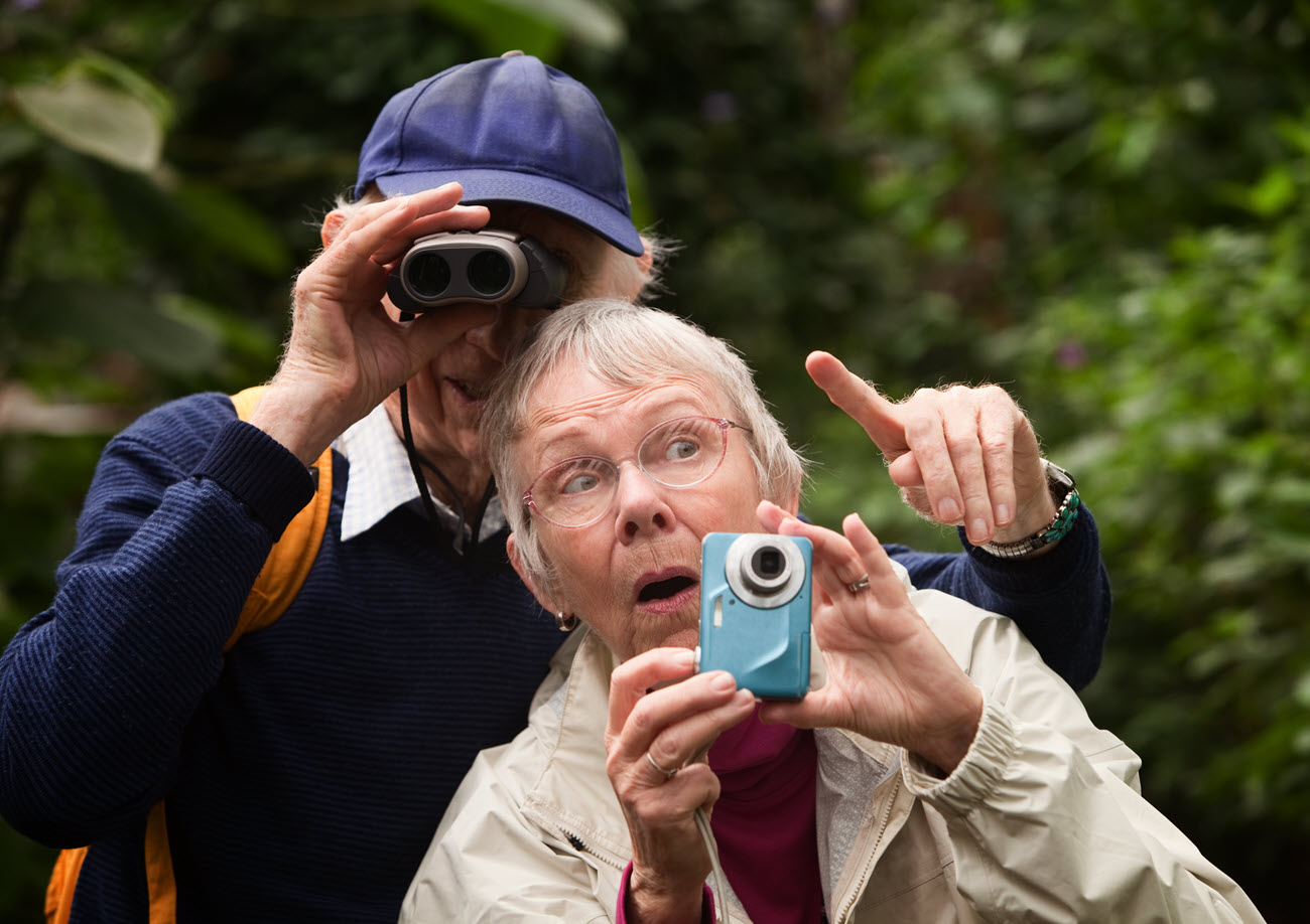 Elder couple ouotdoors